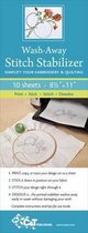 Wash Away Stitch Stabilizer: Simplify Your Embroidery & Quilting: Print, Stick, Stitch & Dissolve