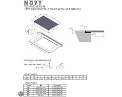 Novy 1778 - inductie kookplaat