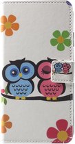 Shop4 iPhone Xr - Etui Portefeuille Two Owls Wit