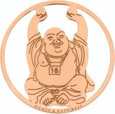 iMenso BUDDHA RICHES&HAPPINESS" COVER INSIGNIA 33-0782 (925/ROSEGOLD-PLATED)