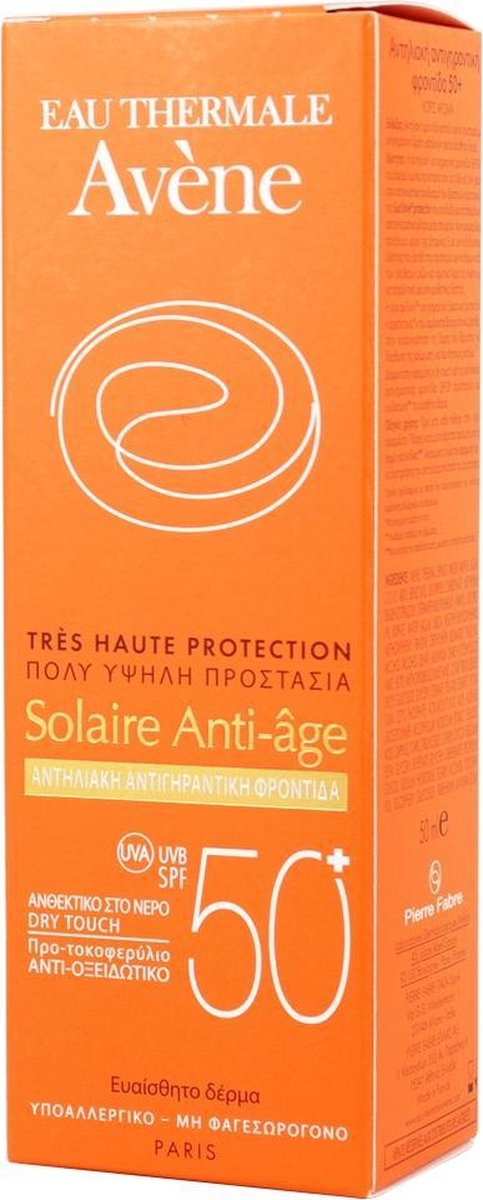 Goedkoopste Avène Zon Anti-Aging Crème SPF50 - Zonnebrand - 50 ml