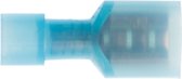 Kabelschoen - 100 stuks - blauw - Insteekbreedte 1.5 tot 2.5 mm Insteekdikte 0.5 mm