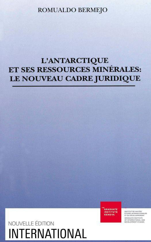 International - L’Antarctique et ses ressources minérales - cover