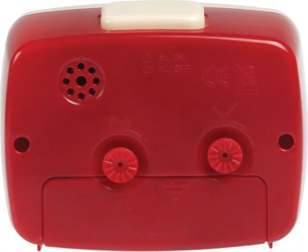 LEGAMI Horloge-réveil Vintage avec Alarme Rouge