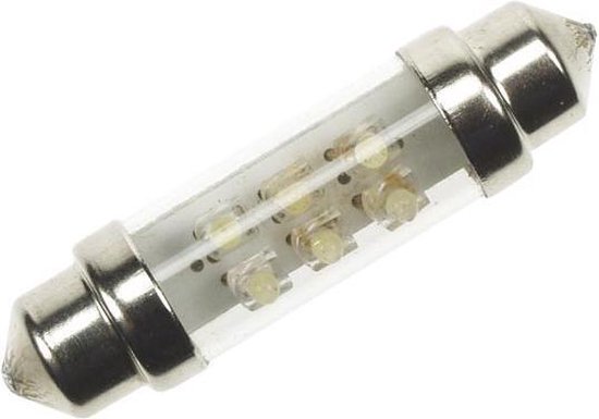 verraad Inspecteren dramatisch WITTE 12V LED LAMP VOOR AUTO, 6 LEDS (2st/blister) (ACLL03W) | bol.com