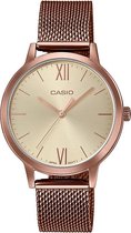 CASIO - LTP-E157MR-9AEF - Casio Collection - horloge - Vrouwen - Bruin - RVS Ø 31 mm