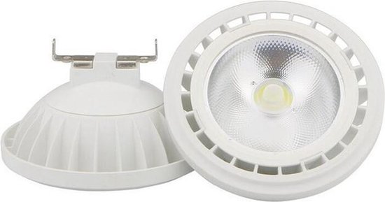 Groenovatie LED Spot AR111/G53 Fitting - 15W - Warm Wit - 24˚ - Dimbaar - Ø 111 mm - Wit