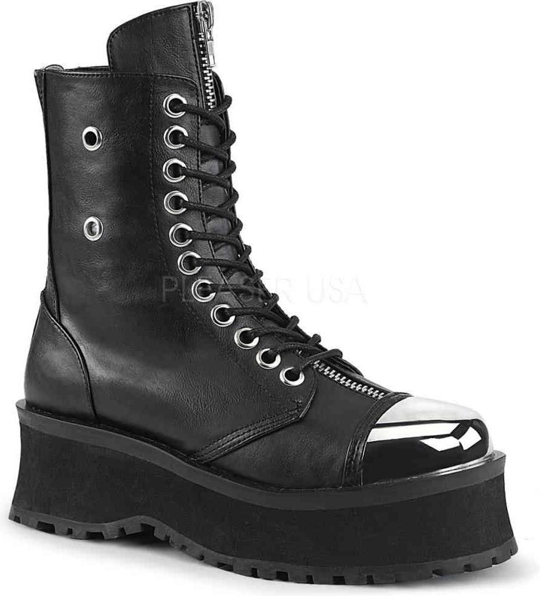 DemoniaCult GRAVEDIGGER-10 Veterlaars 41 Shoes Zwart