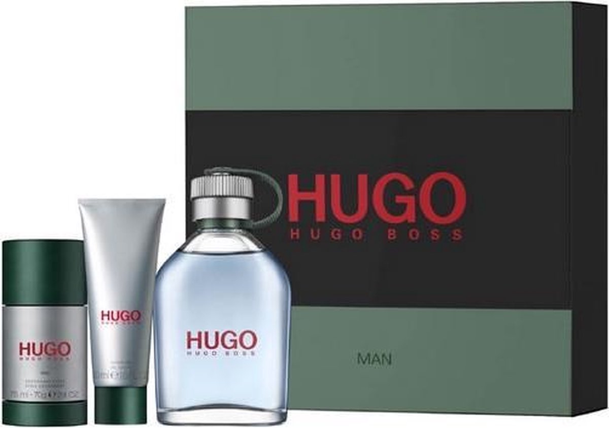 Hugo Boss - Hugo Man 125 ml EDT + Deo stick 75 ml + Shower Gel 50 ml - Giftset