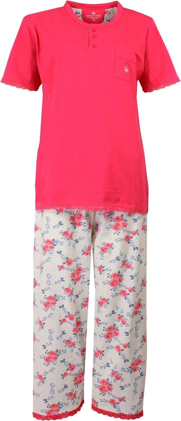 Tenderness Dames Pyjama Roze met driekwart broek TEPYD1504A Maten: XL |  bol.com