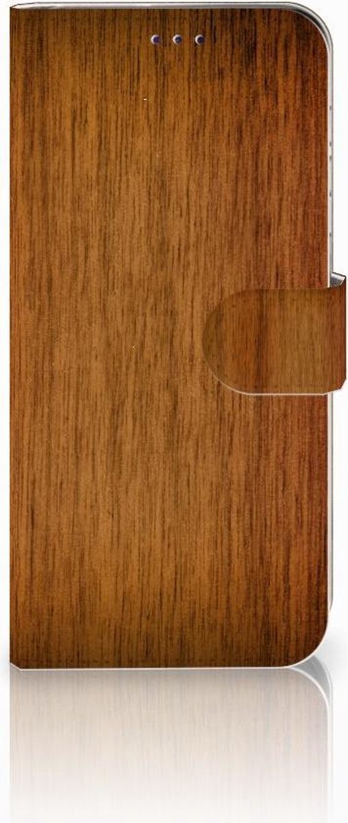 Samsung Galaxy A50 Book Style Case Donker Hout