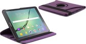 Coque en cuir de luxe pour Samsung Galaxy Tab 1 & 2 - Fonction de réveil automatique - Plusieurs positions - Coque - Coque - Coque - Violet