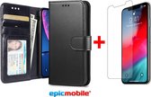 Epicmobile - iPhone 7/8 Boek hoesje - Luxe portemonnee + Screenprotector - Combideal