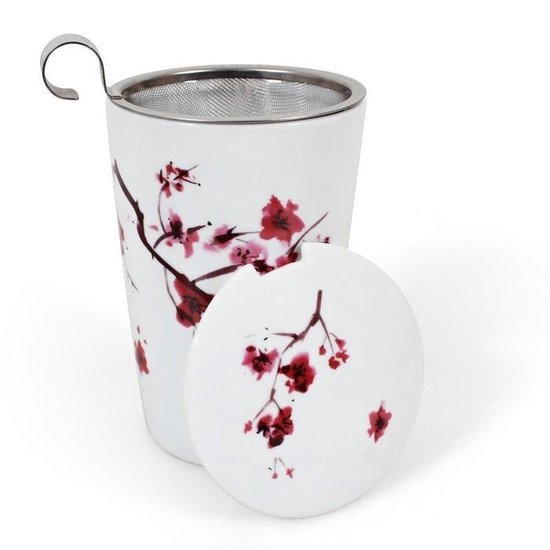 Tasse à thé Eigenart avec passoire à thé Eve Cherry Blossom | bol.com