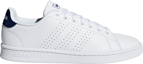 adidas Advantage Sneakers - Maat 37 1/3 - Unisex - wit/donker blauw adidas Advantage Sneakers - Maat 37 1/3 - Unisex - wit/donker blauw