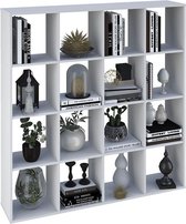 Polini Home Vakkenkast Roomdivider wit 16 vakken