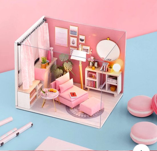 Onverenigbaar gebonden envelop Poppenhuis DIY Maken Miniatuur Hobby Bouw Pakket Dollhouse Meubels - "Girls  Room"... | bol.com