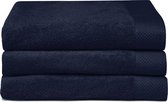 Seahorse Pure - Badhanddoek - Indigo - 60x110 cm - Set van 3