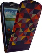 Étui à Rabat Mobilize Ultra Slim pour Samsung Galaxy SIII i9300 Viola Triangle