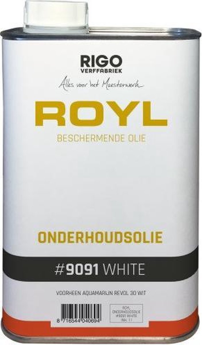 ROYL Onderhoudsolie Wit 1L 9091 Parket / Hout vloer Onderhoud