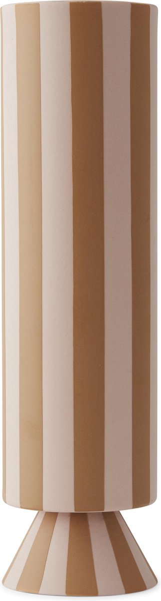 OYOY Toppu Vaas High - Caramel/Rose Wit