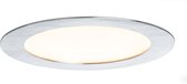 Inbouwpaneel Premium Line 6,5 W LED alu geb Warmwit, rond, set van 1