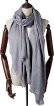 Extra Lange Sjaal – Silver Grey – Omslagdoek