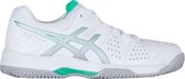 Asics Gel-Dedicate 4  Sportschoenen - Maat 37.5 - Vrouwen - wit/zilver/mintgroen
