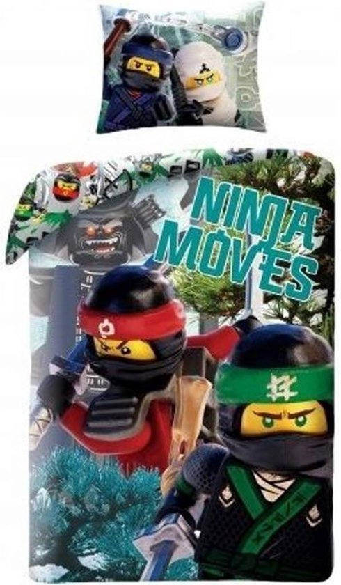 LEGO Ninjago Ninja Movies - Housse de couette - Simple - 140 x 200 cm - Multi