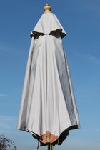 Hardhouten Parasol -  200 cm - verkrijgbaar in meerdere kleuren - Licht Grijs