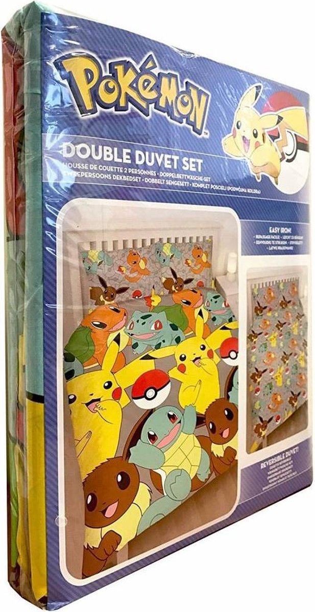 Pokemon Catch - Dekbedovertrek - Tweepersoons - 200 x 200 - Multi bol.com