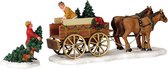 Lemax Kerstdecoratie Lemax - Christmas Tree Wagon, Set Of 2