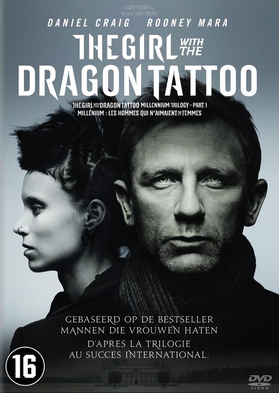 Cover van de film 'Girl With The Dragon Tattoo'
