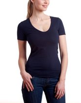 T-shirts dames Garage bodyfit V-hals navy XL