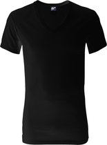 Alan Red T-shirt Dean, diepe V-hals, zwart