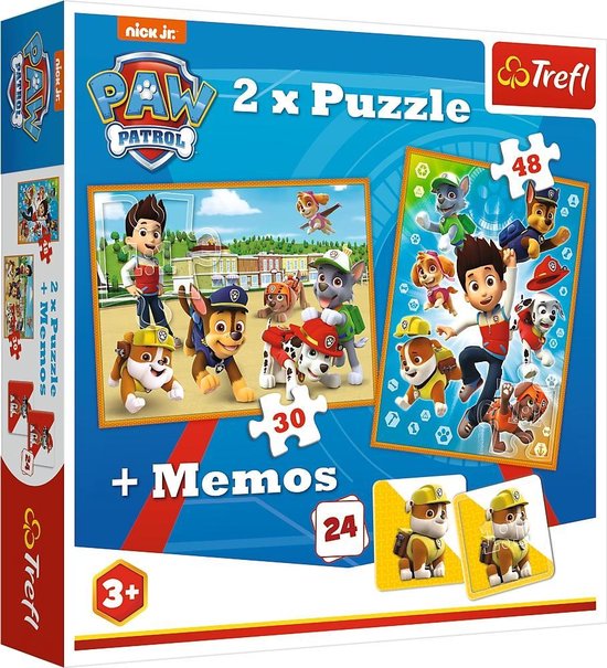 Trefl Paw Patrol 2-in-1 puzzel - 30 en 48 stukjes