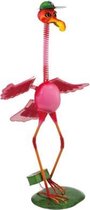 Tuinlamp - Flamingo- 0.24W- Solar  LED Groen, Roze buitenverlichting