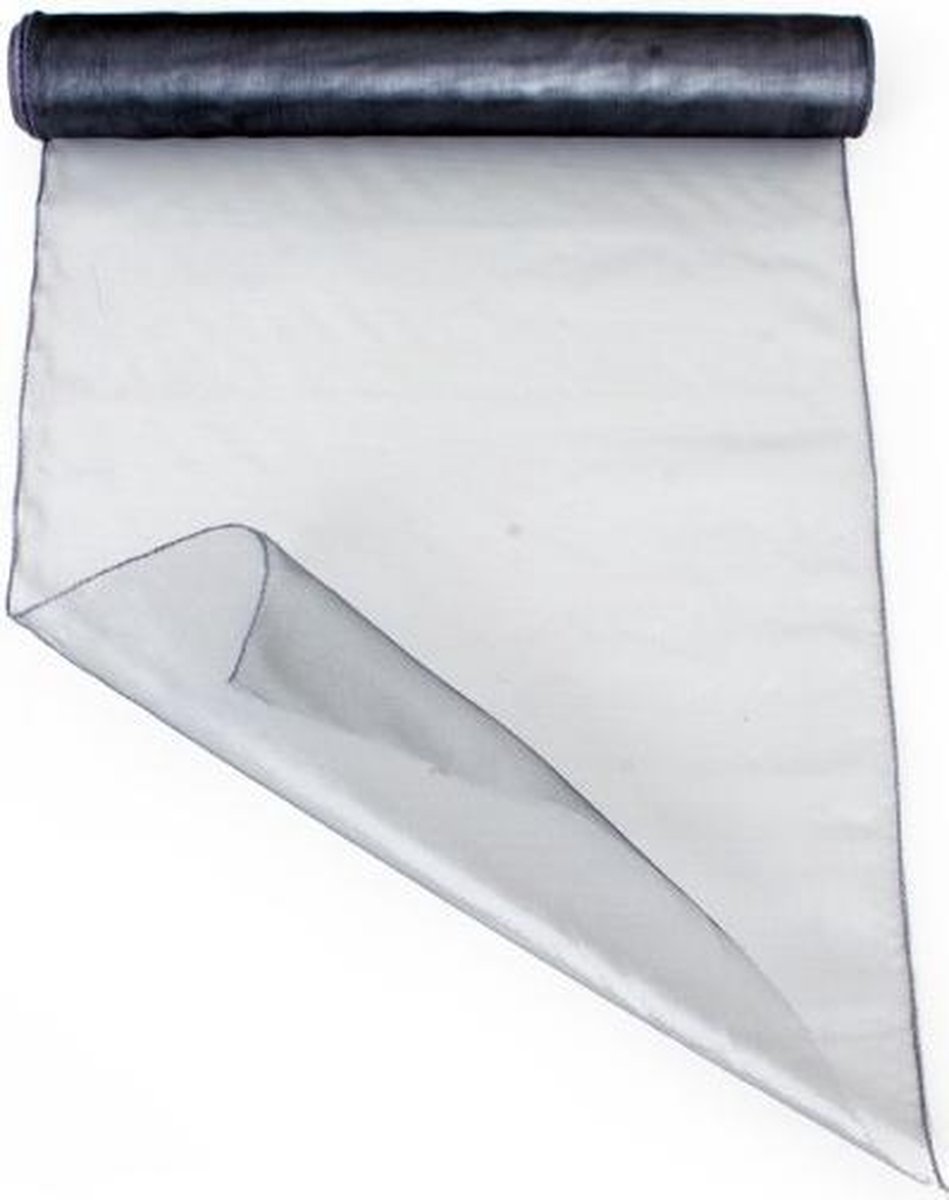 Organza zilver 32 x 9 meter