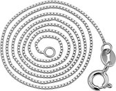 Zilveren Ketting - Venetiaanse Schakel - Halsketting Zilver - 45cm