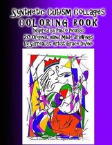 Synthetic Cubism Collages COLORING BOOK Inspired by Pablo Picasso Learn the Style with 21 Original handmade drawings by Surrealist Artist Grace Divine