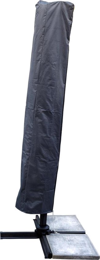 doe niet sleuf Gom Kopu® Parasolhoes L voor Zweefparasol 3 meter Rond - Grijs | bol.com