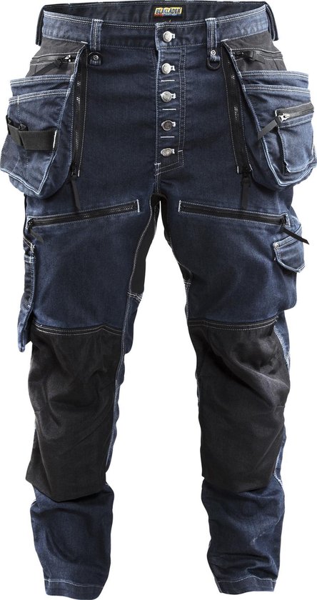 Blaklader Werkspijkerbroek Stretch X1900 1999-1141 - Mannen - Navy/Zwart - 44