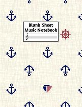 Blank Sheet Music Notebook