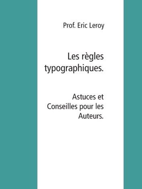 Les règles typographiques - cover