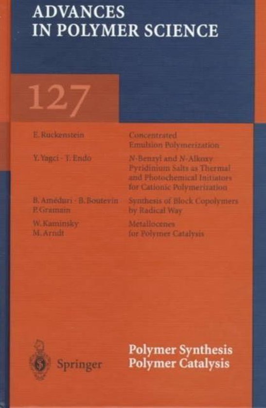 Polymer Synthesis/Polymer Catalysis - cover