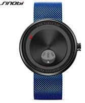 Hidzo Horloge Sinobi ø 37 mm - Blauw - Inclusief horlogedoosje
