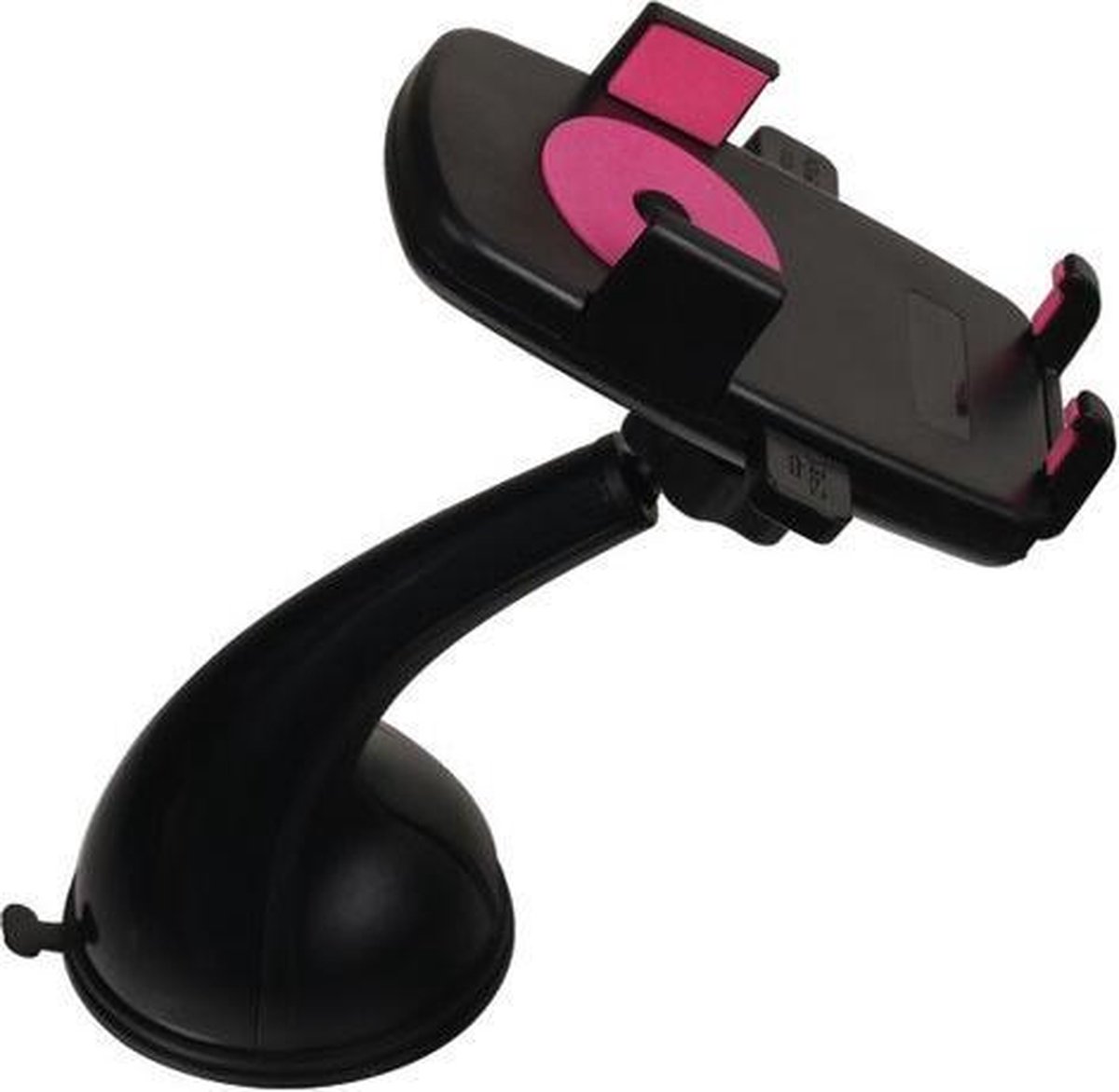 Universele Smartphone Autohouder Lang - Roze - iPhone/Samsung/HTC/Huawei/Sony/LG/Nokia/Microsoft/Motorola voor smartphone tot 6 inch