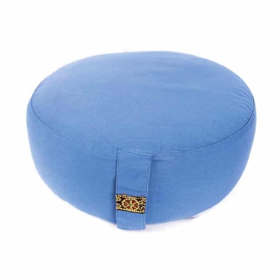 Meditatiekussen - Yogi & Yogini - Biologisch Katoen - Verstelbaar - Blauw van Yogi & Yogini — afbeelding 3