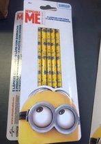 minion 5 potloden met gum