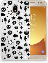 Geschikt voor Samsung Galaxy J5 2017 Uniek TPU Hoesje Silver Punk